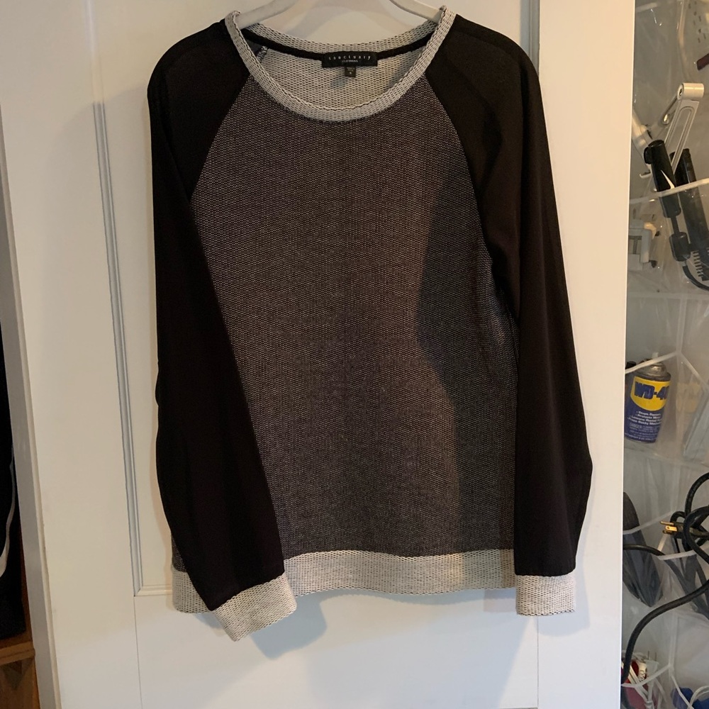 Sanctuary small grey,black sweater like sweatshirt look